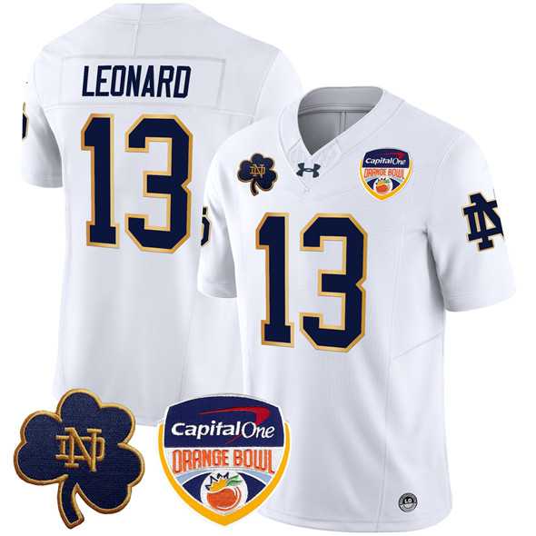 Men's Notre Dame Fighting Irish #13 Riley Leonard White F.U.S.E. 2024 Orange Bowl Patch Limited Stitched Jersey Dzhi,We sell and wholesale Men's Notre Dame Fighting Irish #13 Riley Leonard White F.U.S.E. 2024 Orange Bowl Patch Limited Stitched Jersey Dzhi on line form chian!